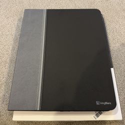KingBlanc iPad Pro 12.9 inch Case 6th Generation 2022 5th/4th/3rd Gen (2021/2020/2018) with Pencil Holder, Vegan Leather Smart Stand Cover, Auto Sleep