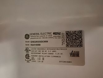 Frigidaire refrigerator
