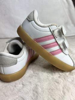 Adidas Kids White And Pink