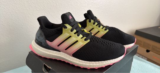 Adidas Ultraboost Sneakers Black Pink Yellow women size 6 and size 7