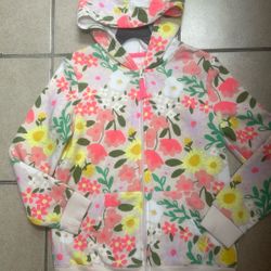 Girl Clothes Size 10/12 Full Zip Hoodie/ Jacket 
