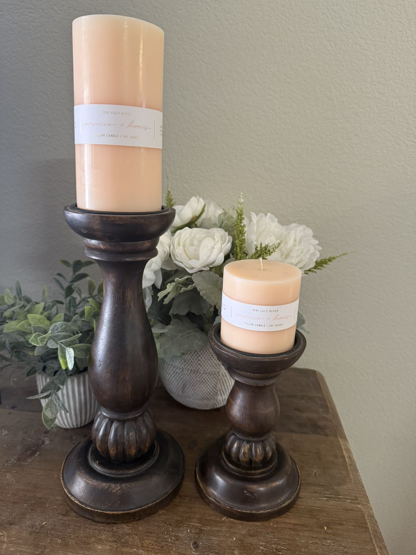 Candle Holders And Candles Set