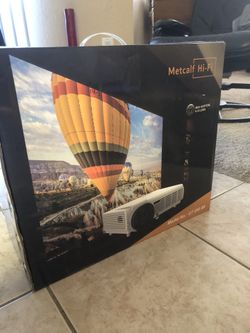 NEW GT-200 8K Home Theater HD 3D Projector – With Projector Screen!