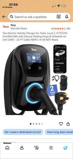Electric Vehicle charger level 2