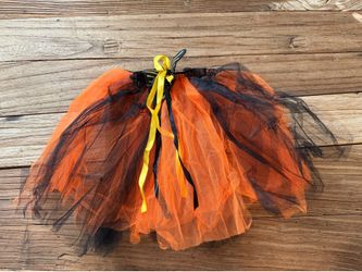Halloween kids tutu with butterfly ribbon tie