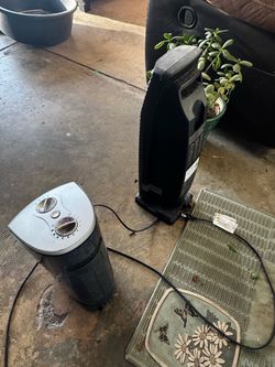 Two Electric Space Heaters
