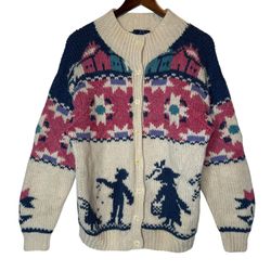 Vintage Woolrich Wool Cardigan Large