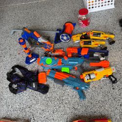 Huge Pile Of Nerf Guns. All Work