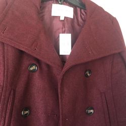 Beautiful Burgundy Jacket Small/med Brand New