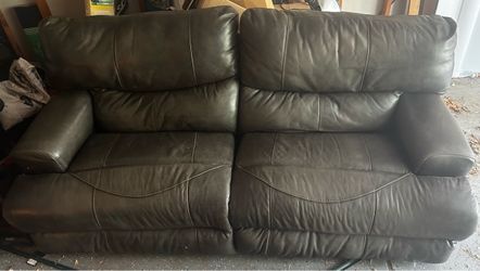 Leather Power Reclining Sofa