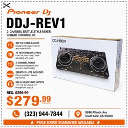 Pioneer DJ DDJ Series DDJ-REV1 Serato Controller 2-Channel Mixer 16 Performance Pads REV1 🚨  Payment Options Available 🚨 No Credit Needed 🚨