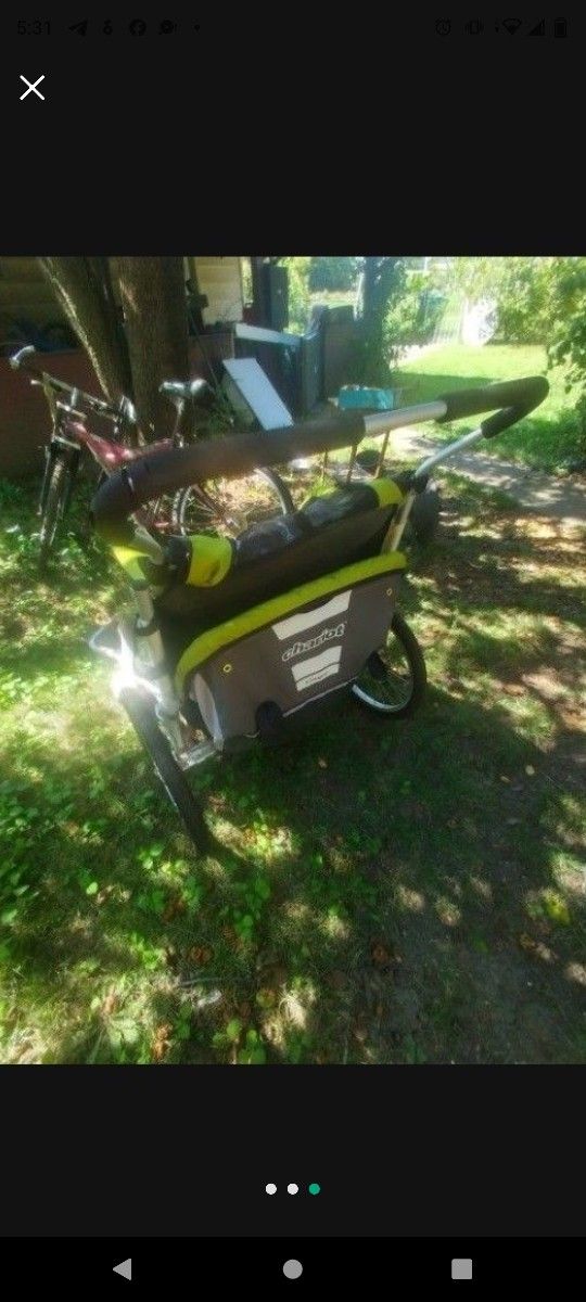 Was $399 New Still Like New Chariot Aluminum Bicycle 🚲 Bike Cart Trailer Rickshaw