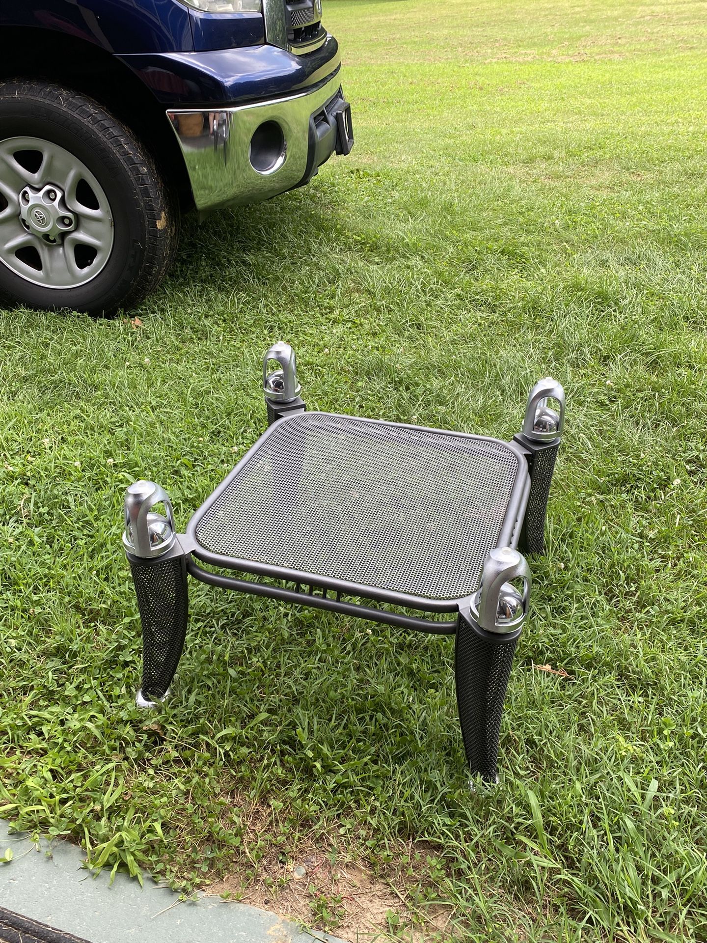 COFFEE TABLE . 18” Hi. With Bevel GLASS TOP 31”