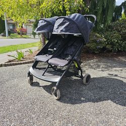 Evenflo Aero2 Ultra Lightweight Double Side By Side Stroller , Lightly Used 