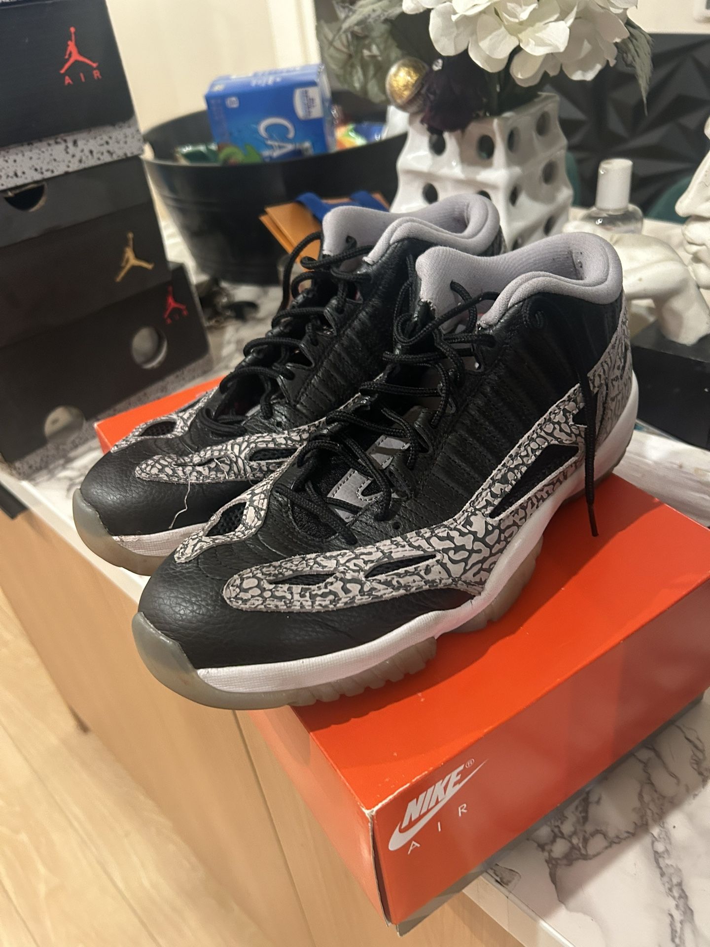Jordan 11 IE Black Cement Size 12