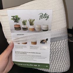 Woven Cotton Rope Plant Basket