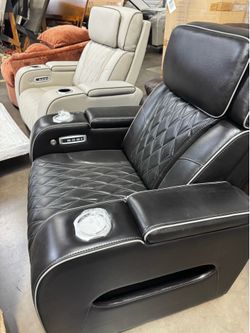 Boyington Dual Power Leather Recliner