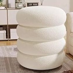 Suzeper Modern Round Ottoman