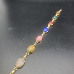 Vintage WRE Richards 14K Scarab Bracelet