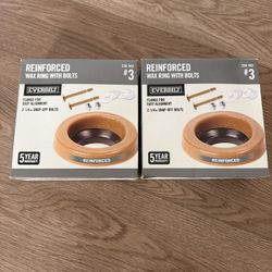 nwt！reinforced wax ring with bolts 2 pcs for 💲6