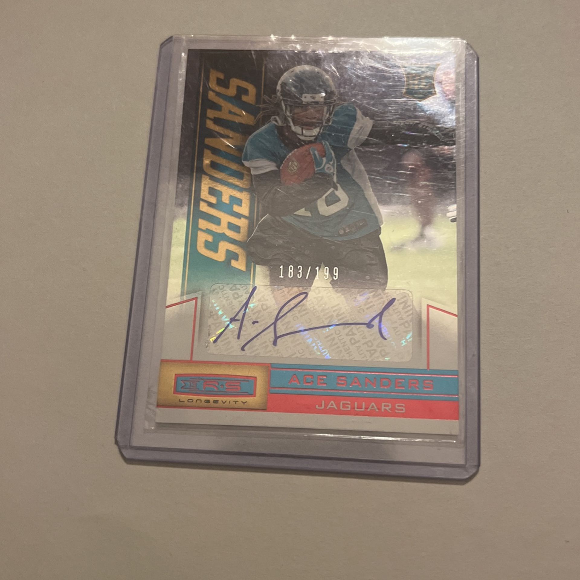 Ace Sanders 183/199 Signed Rookie Card 2013 Panini