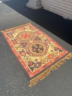 Vintage Afghanistan Handmade  Rug.