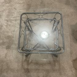 2 Glass End Tables 