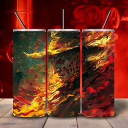 20oz Freddy Krueger Painting Tumbler 