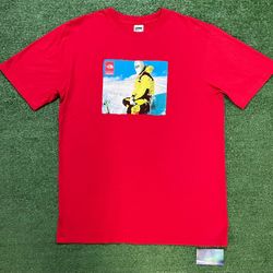 Supreme x North face red Photo tee