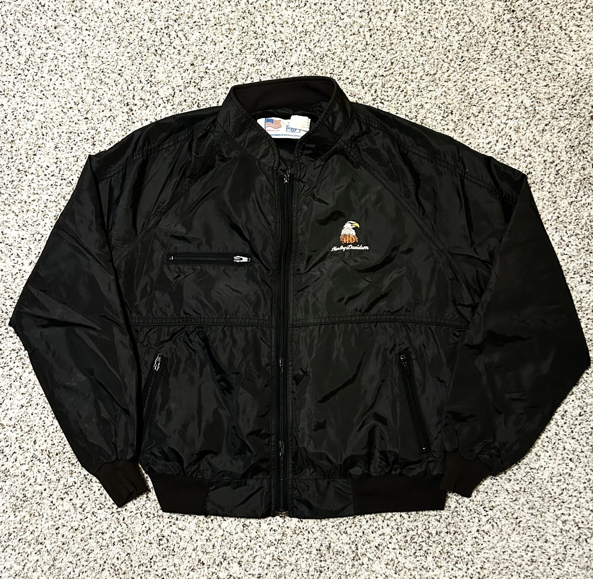 Vintage 90’s Harley Davidson Nylon Bomber Jacket