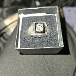 Silver With Black Onyx