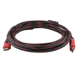 High-Speed HDMI V2.0 19-pin male-to-male cable with Ethernet support.  Supports 4K resolution at 50/60 Hz and 3D content (NEW)