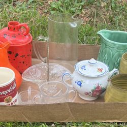 Asstd Glass/ Ceramics Lot  REDUCED to $12 (ALL Pictured for One Price)