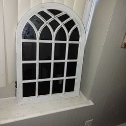 Bathroom Wood Glass Frame 