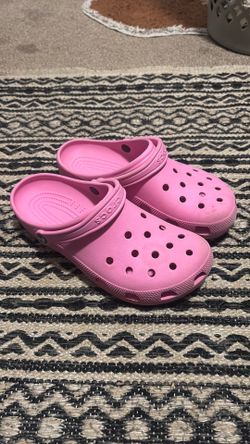 Pink Crocs Size 10