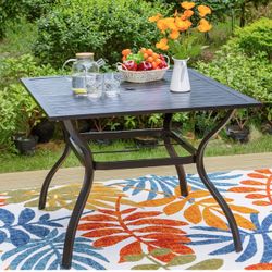 New Outdoor Table Aluminium Black In Box Or Assembled 