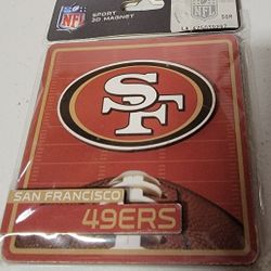 SAN FRANCISCO 49ERS HIGH QUALITY 3D MAGNET EMBLEM