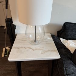 Marble Side Table And Coffee Table 