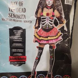 Dia De Los Muertos Womens Xl 