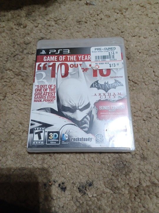 Batman Arkham City GOTY PS3