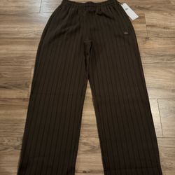 Alo Yoga -Pinstripe straight leg sweatpants