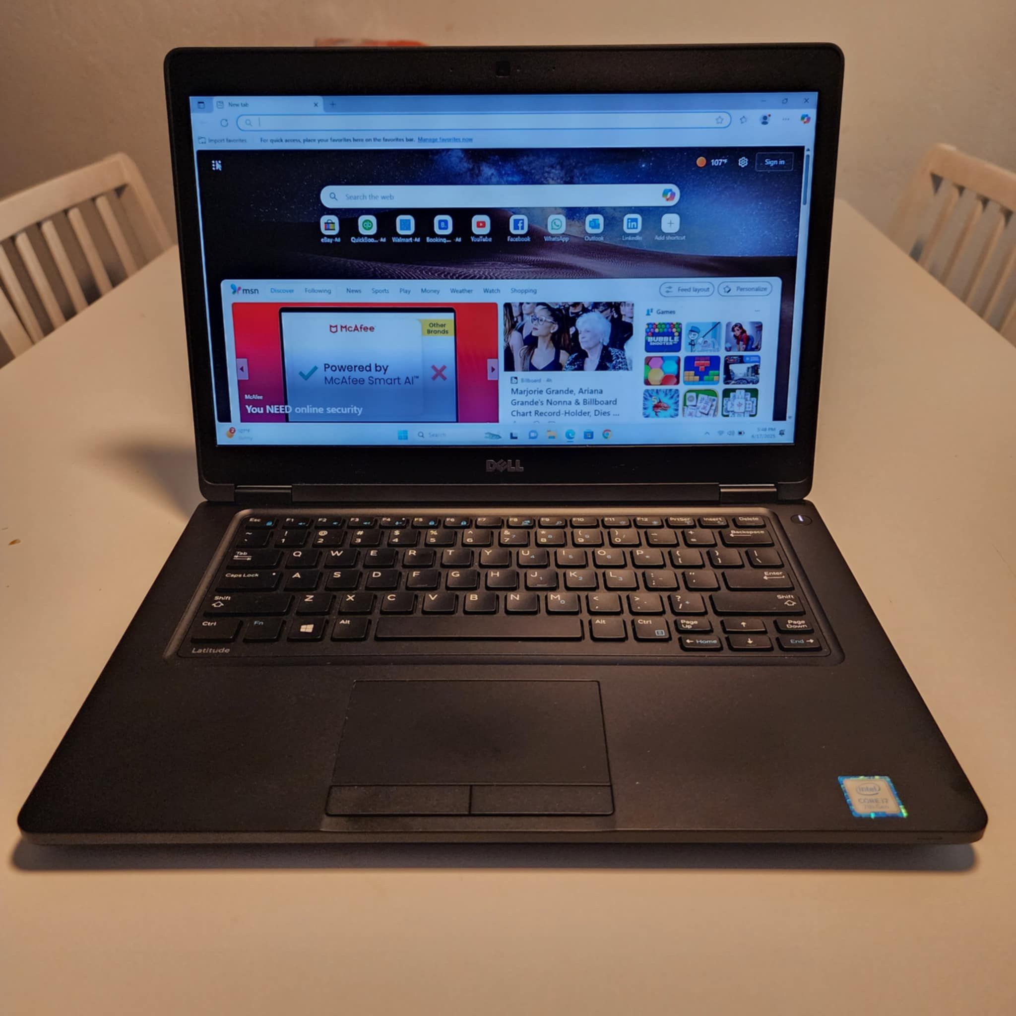 Dell Latitude 5480 Laptop computer 14-inch intel core i7-7820U 2.90GHz 20GB RAM 1TB SSD Win11 pro. Microsoft office installed. Nothing wrong. **