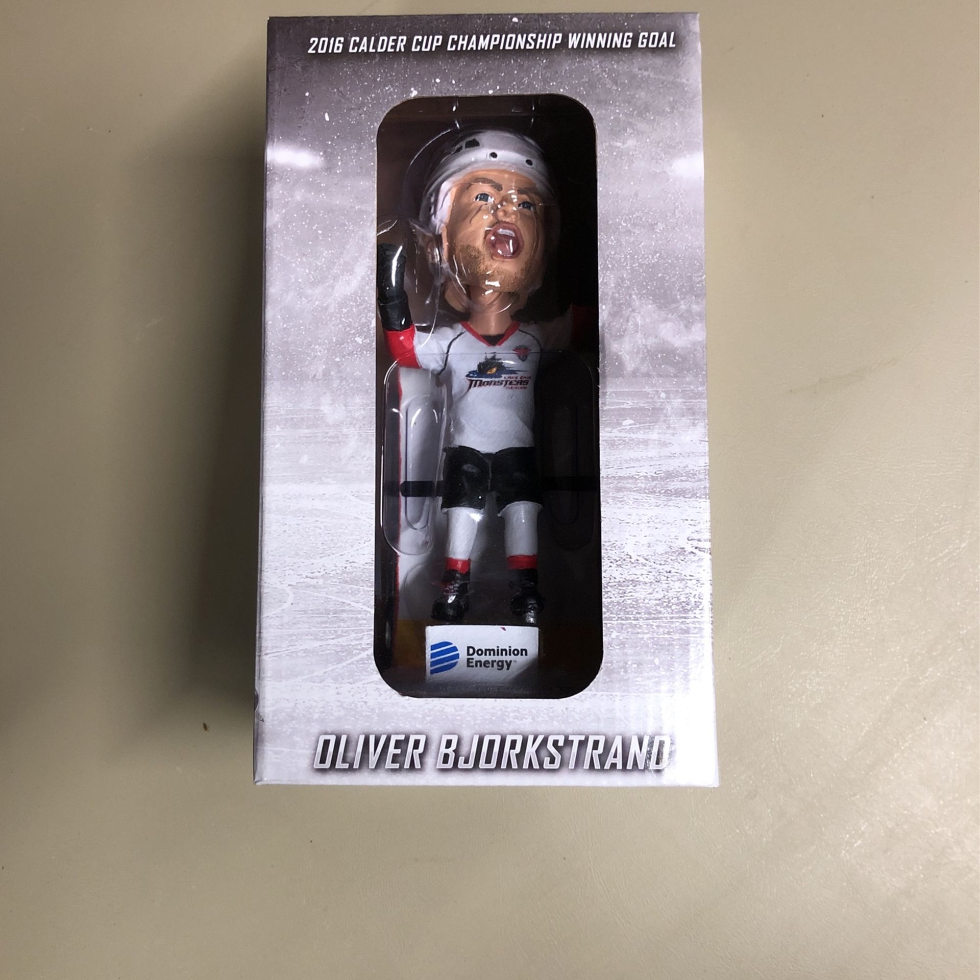 Cleveland Monsters bobblehead Oliver Bjorkstrand