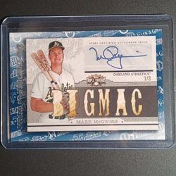 2021 Topps Through The Years MARK MCGWIRE #TTY-10 (RARE BLUE)