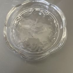 Clear Glass Trinket Dish/Ashtray Small Decorative Dish – Five Dollars