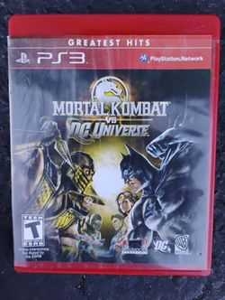 PS3 Greatest Hoist Mortal Kombat Vs DC Universe 