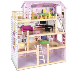 4 Level Uptown Cottage Doll House New In Box 