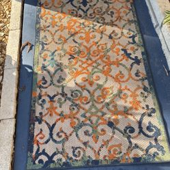 2 Indoor/ Outdoor rugs  8x10 & 3x5