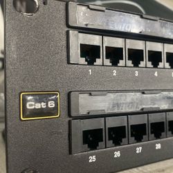 Patch Panel 48 Port CAT 6  by LEVITON Perfect Condition