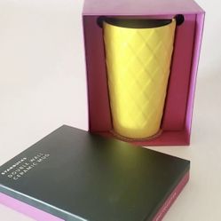 Starbucks Hawaii Collection - Pineapple Double Wall Ceramic 12 oz Coffee Mug